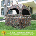 300D camouflage fabric 8mm fiberglass pole camouflage shelter hunting tent